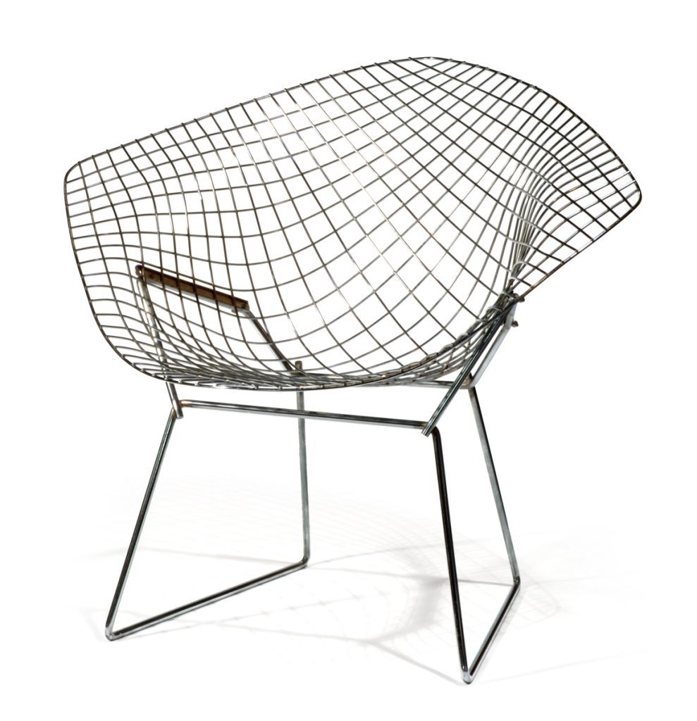 Diamond Chair (No. 421) designed by Harry Bertoia (1950-1952)