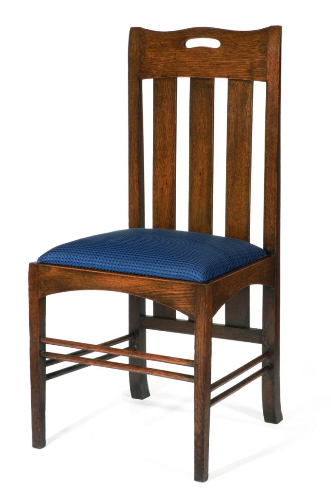 Low-Back Chair from the Argyle Street Tea Room designed by Charles Rennie Mackintosh (1898)