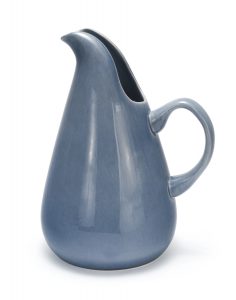 American Modern Pitcher in Steubenville Blue