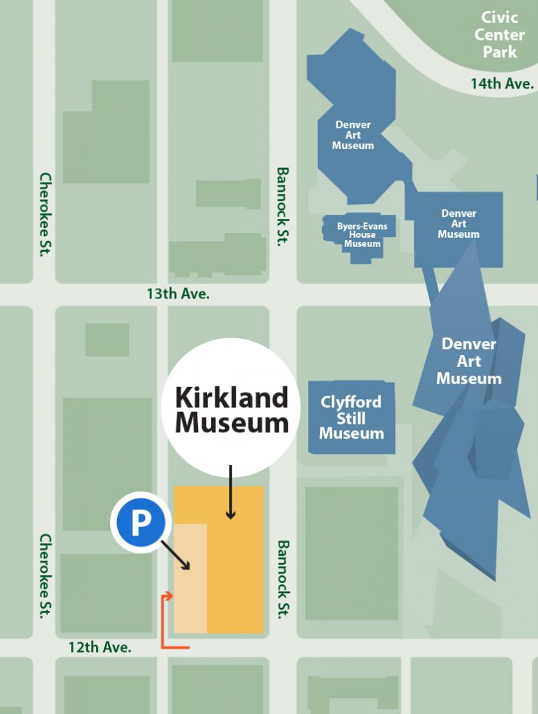 Map to get to Kirkland Museum (cropped)