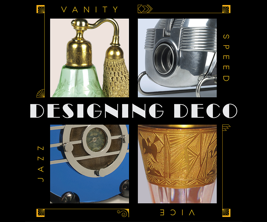 Designing Deco exhibition logo