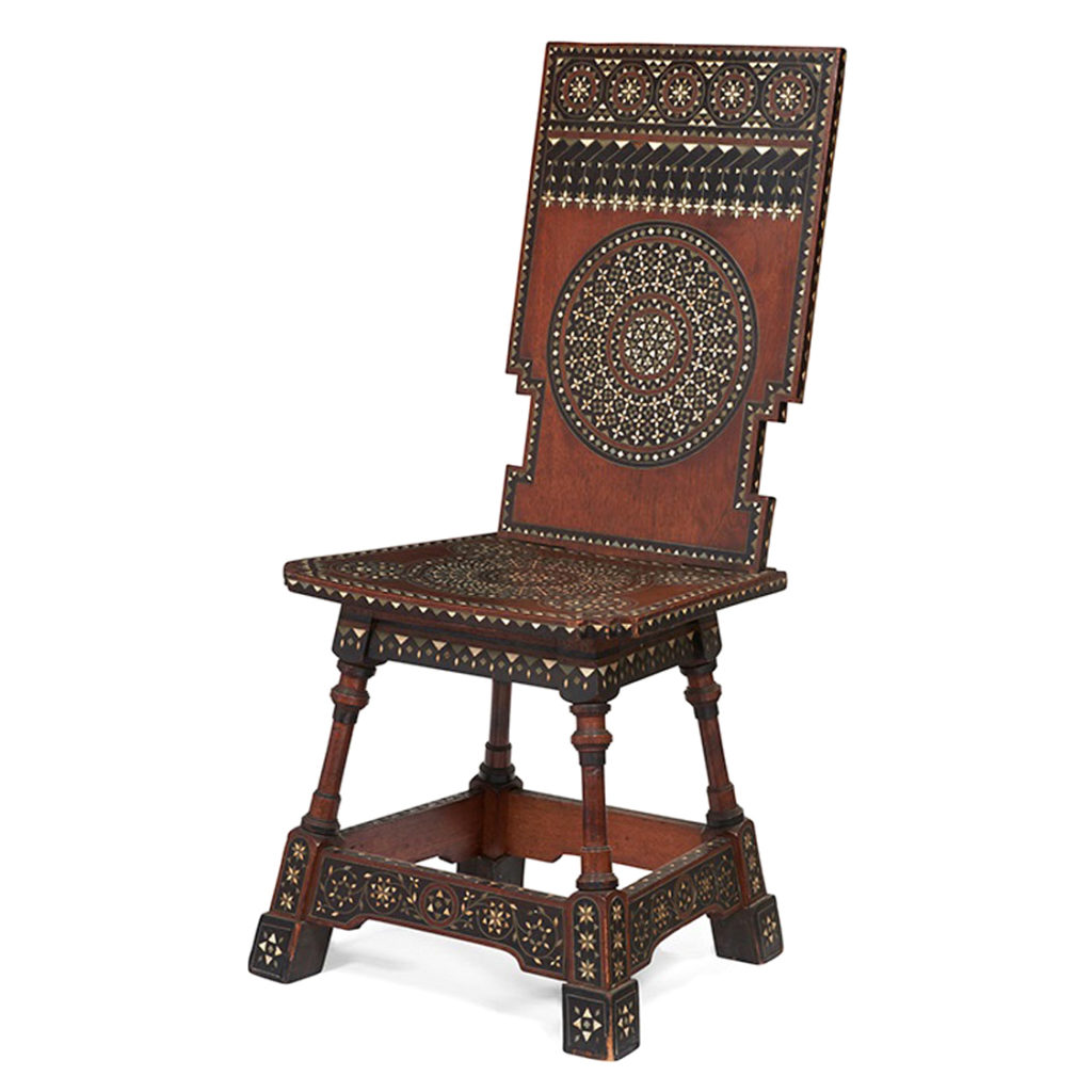Sedia Chair designed by Carlo Bugatti