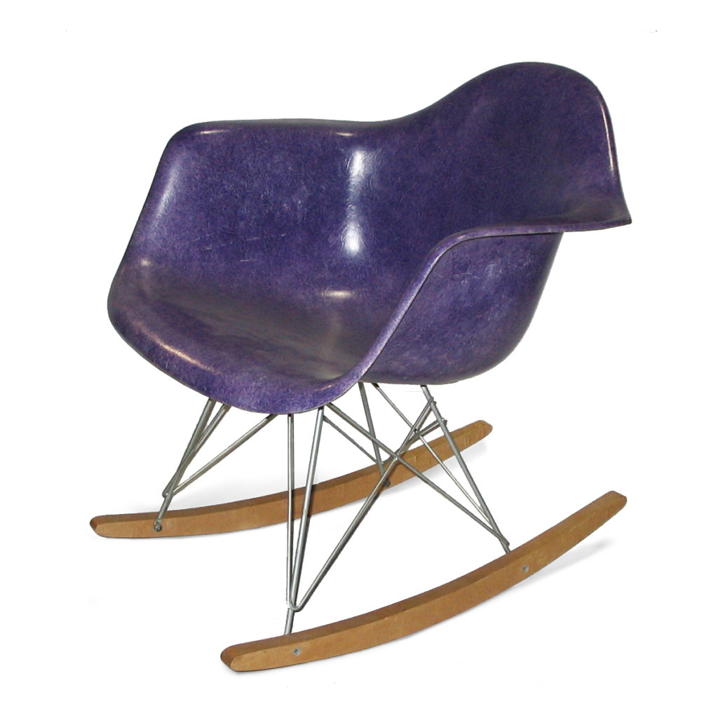 RAR (Rocking Armchair Rod) designed by Charles and Ray Eames (1948–1950)