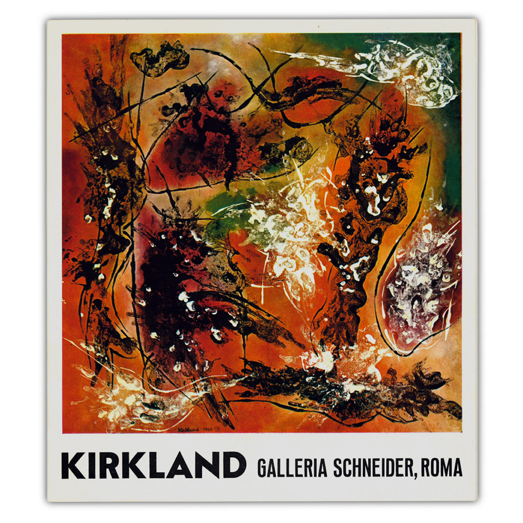 Galleria Schneider cover Vance Kirkland exhibition 1960