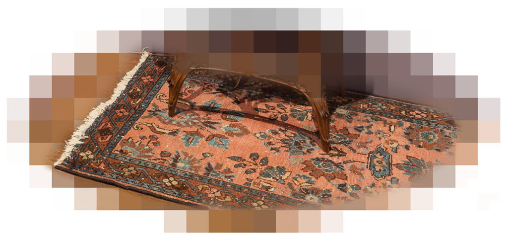 Lilihan Rug pixilated in situ