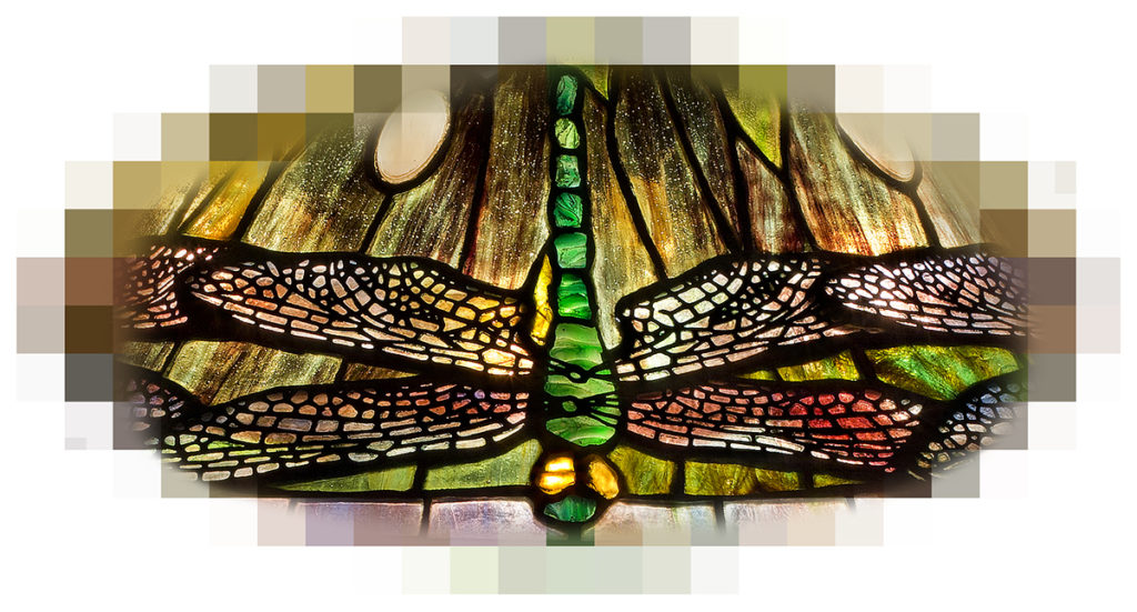 Tiffany Lamp Dragonfly Detail