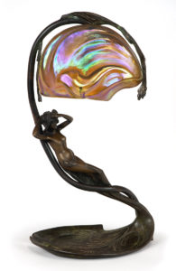 Art Nouveau Bronze Lamp