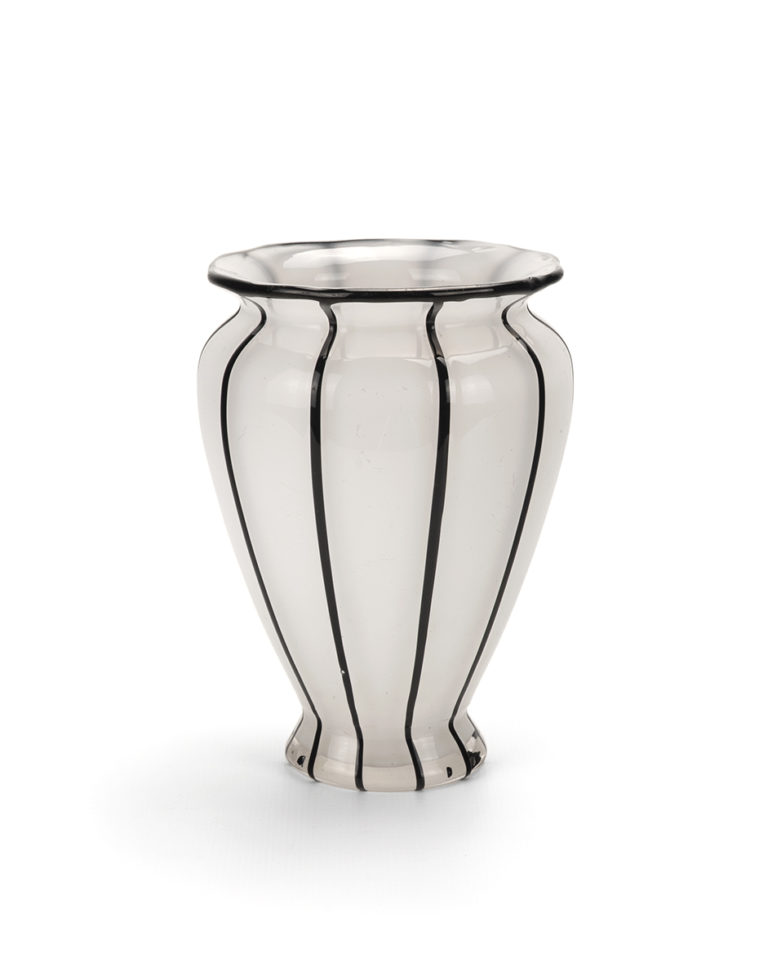 Striped Glass Vase