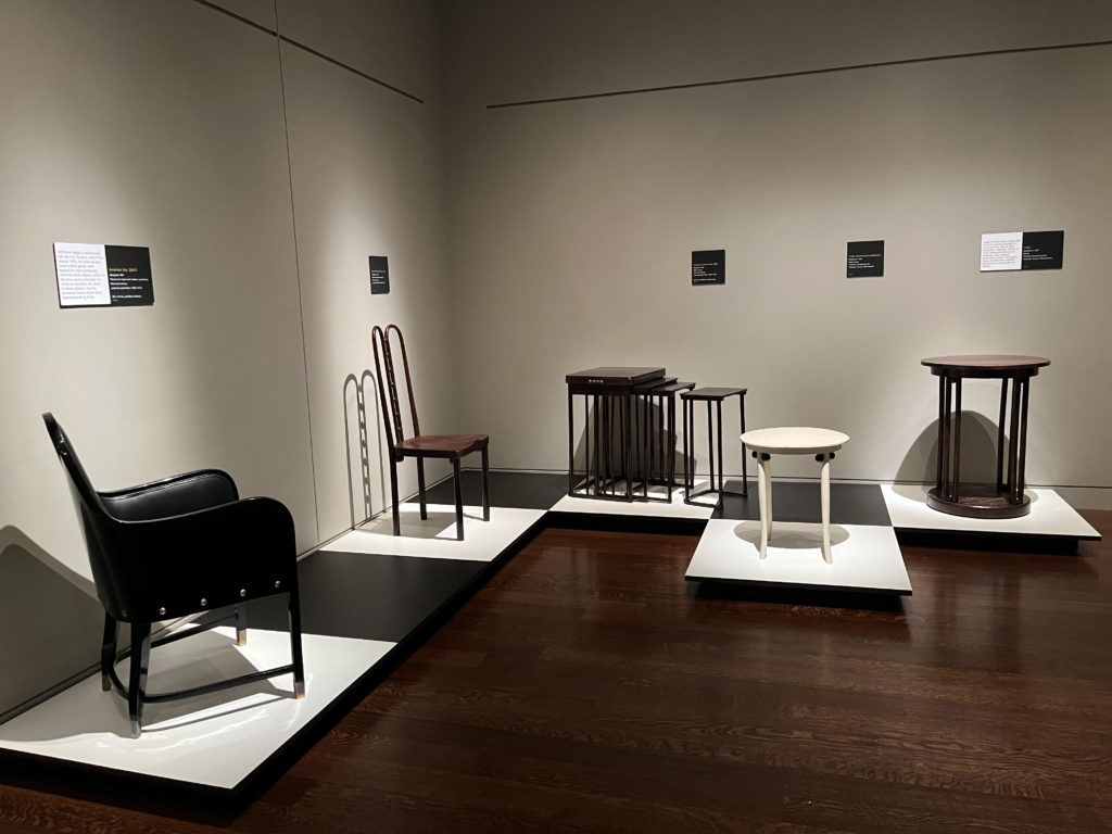 Josef Hoffmann's Vienna exhibition, furniture corner