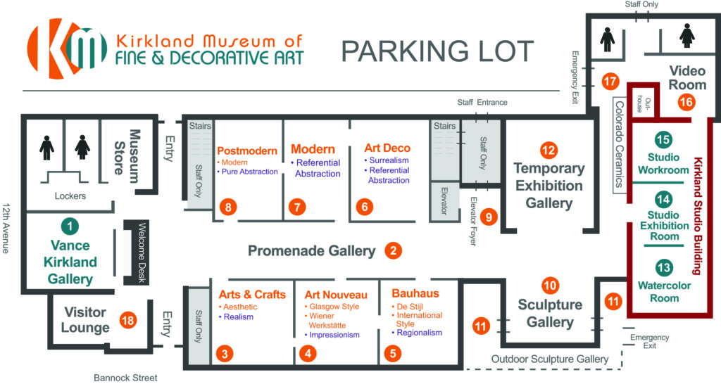 Map of Kirkland Museum