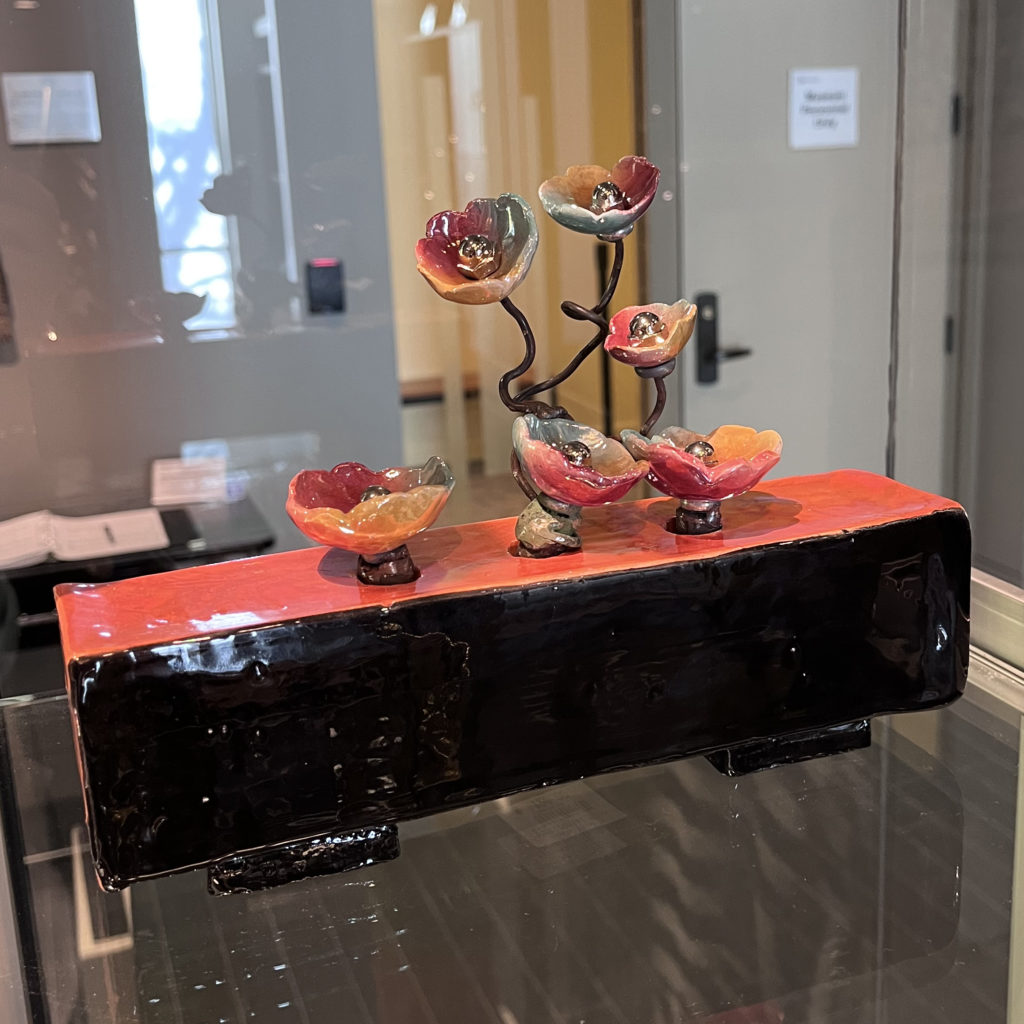 Jutta Golas ceramic flower sculpture for sale in the Museum Store